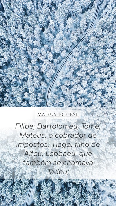 Mateus 10:3 BSL Bible Verse Image
