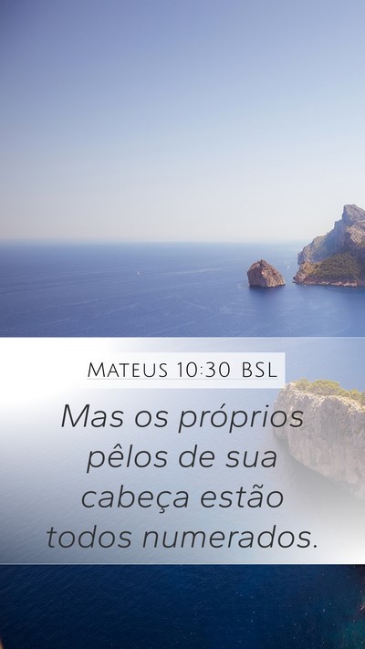 Mateus 10:30 BSL Bible Verse Image