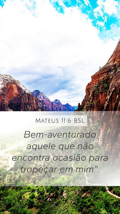 Mateus 11:6 BSL Bible Verse Image