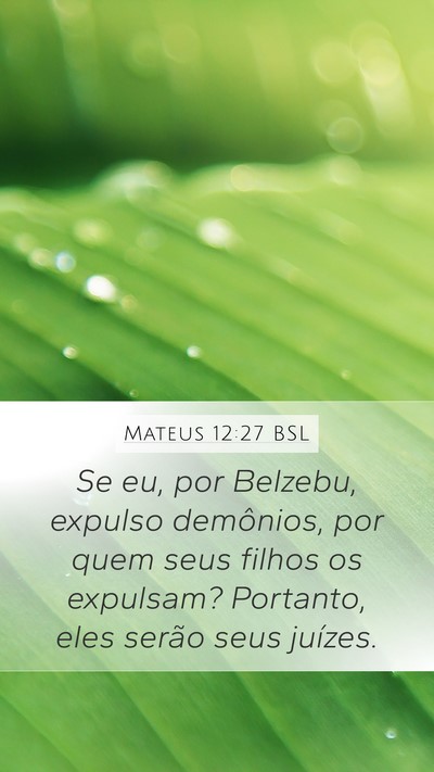 Mateus 12:27 BSL Bible Verse Image
