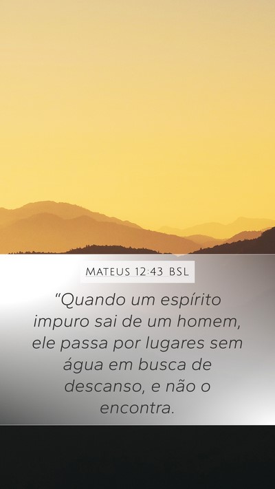 Mateus 12:43 BSL Bible Verse Image