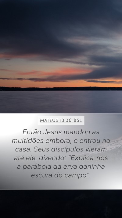 Mateus 13:36 BSL Bible Verse Image