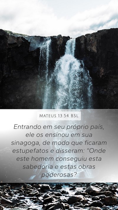 Mateus 13:54 BSL Bible Verse Image
