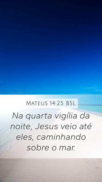 Mateus 14:25 BSL Bible Verse Image
