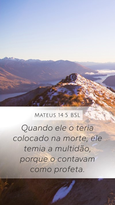 Mateus 14:5 BSL Bible Verse Image