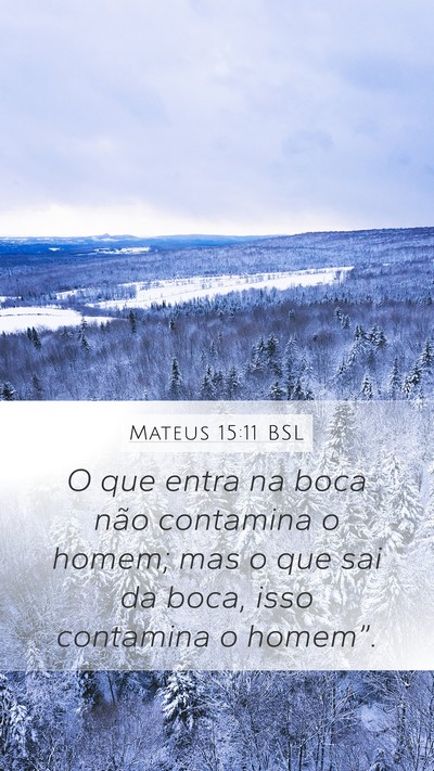 Mateus 15:11 BSL Bible Verse Image