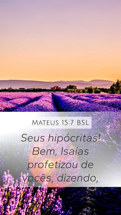 Mateus 15:7 BSL Bible Verse Image