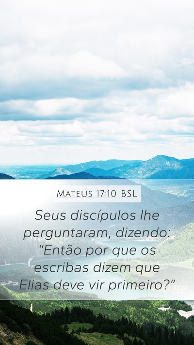 Mateus 17:10 BSL Bible Verse Image