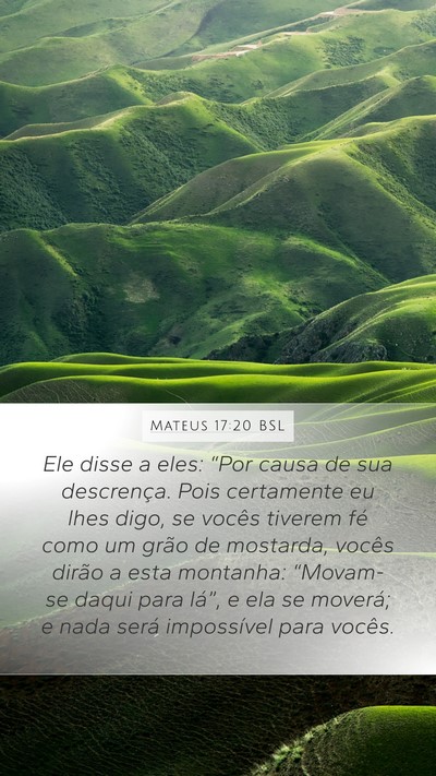 Mateus 17:20 BSL Bible Verse Image