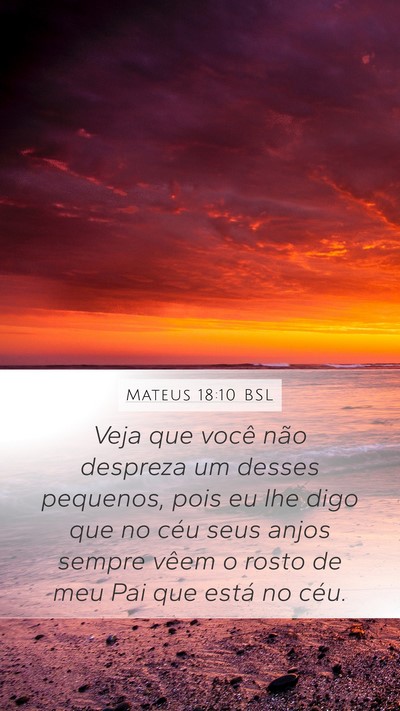 Mateus 18:10 BSL Bible Verse Image