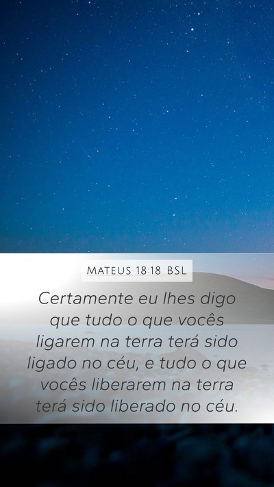 Mateus 18:18 BSL Bible Verse Image
