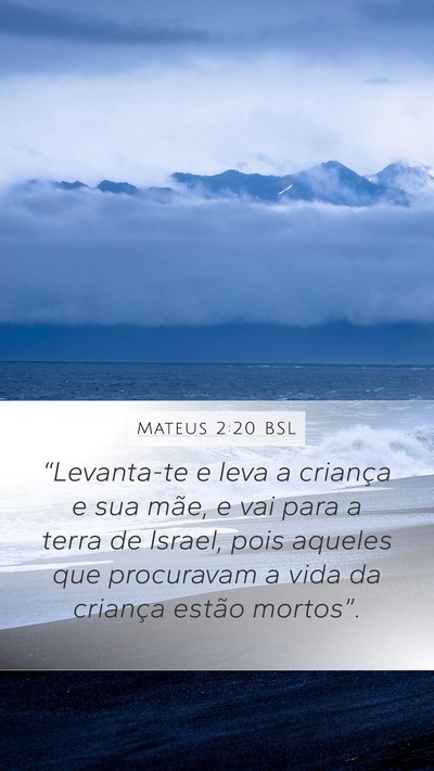Mateus 2:20 BSL Bible Verse Image