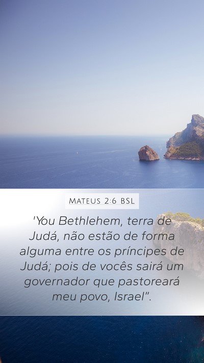 Mateus 2:6 BSL Bible Verse Image
