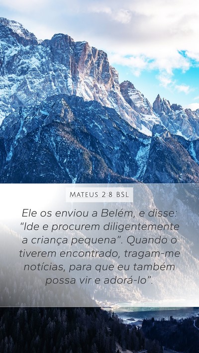 Mateus 2:8 BSL Bible Verse Image