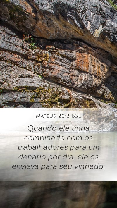 Mateus 20:2 BSL Bible Verse Image