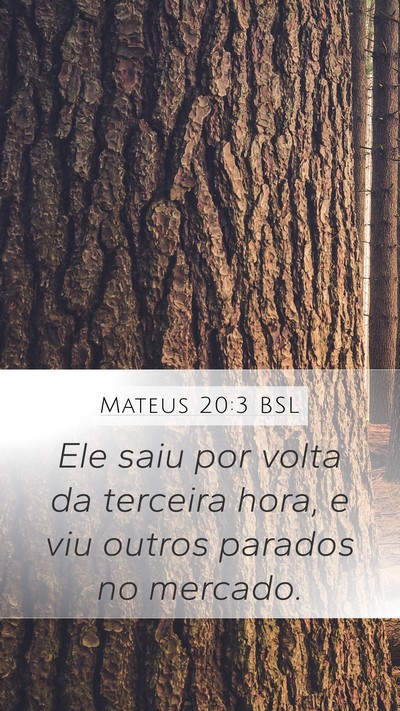 Mateus 20:3 BSL Bible Verse Image