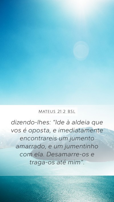 Mateus 21:2 BSL Bible Verse Image