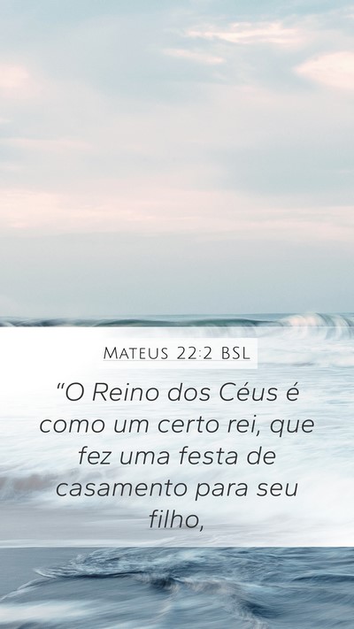 Mateus 22:2 BSL Bible Verse Image