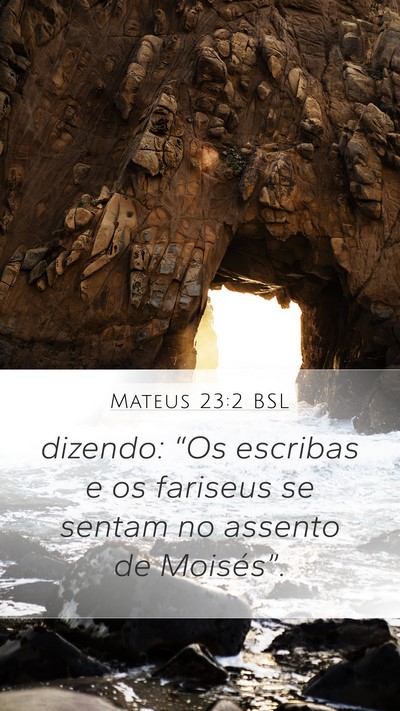 Mateus 23:2 BSL Bible Verse Image