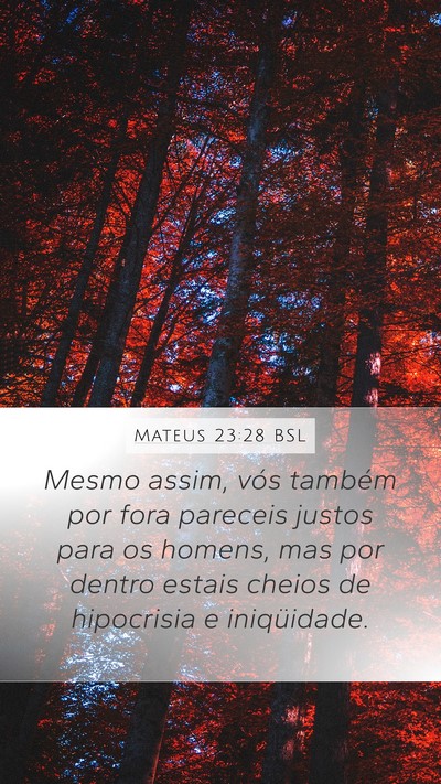 Mateus 23:28 BSL Bible Verse Image