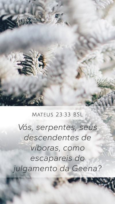 Mateus 23:33 BSL Bible Verse Image