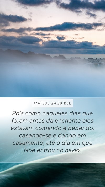 Mateus 24:38 BSL Bible Verse Image