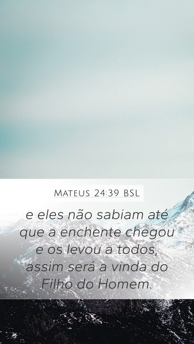 Mateus 24:39 BSL Bible Verse Image