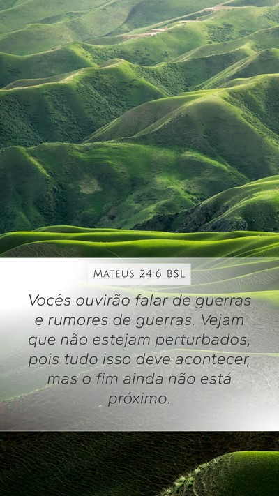 Mateus 24:6 BSL Bible Verse Image
