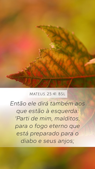 Mateus 25:41 BSL Bible Verse Image
