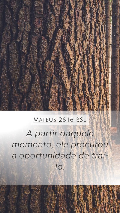 Mateus 26:16 BSL Bible Verse Image