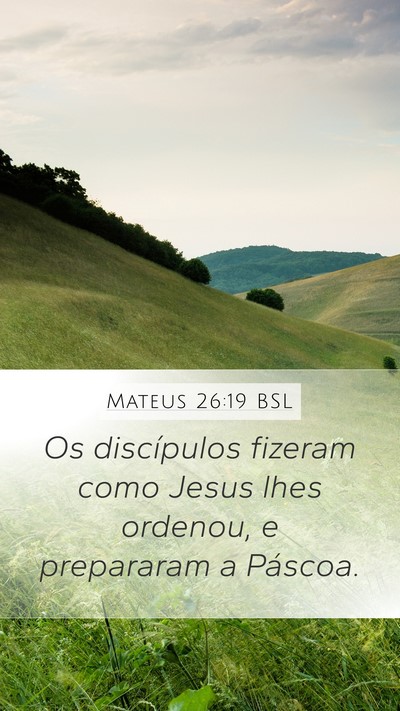 Mateus 26:19 BSL Bible Verse Image