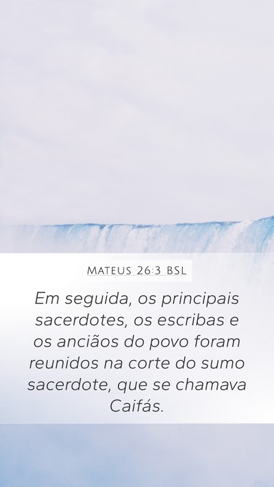 Mateus 26:3 BSL Bible Verse Image