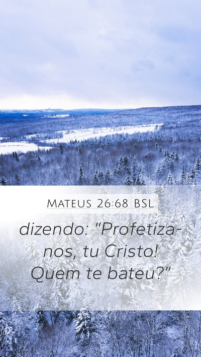 Mateus 26:68 BSL Bible Verse Image