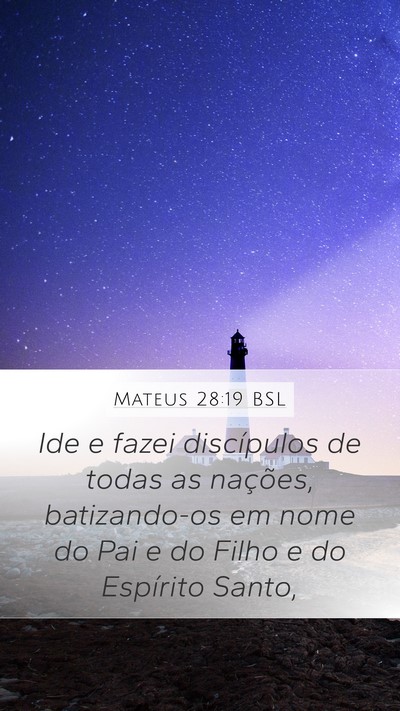 Mateus 28:19 BSL Bible Verse Image
