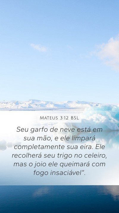 Mateus 3:12 BSL Bible Verse Image