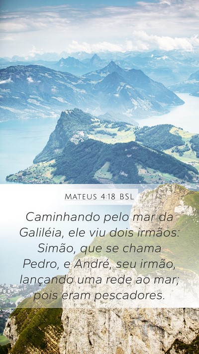 Mateus 4:18 BSL Bible Verse Image