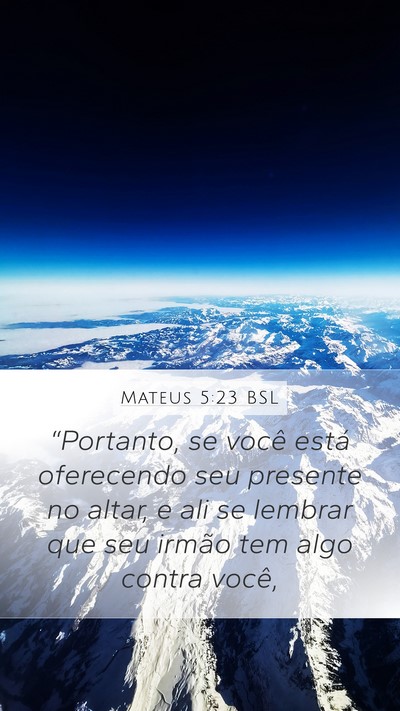 Mateus 5:23 BSL Bible Verse Image