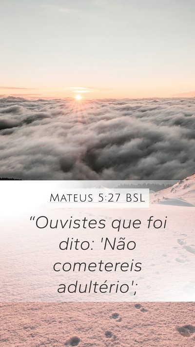 Mateus 5:27 BSL Bible Verse Image