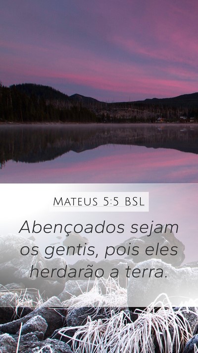 Mateus 5:5 BSL Bible Verse Image
