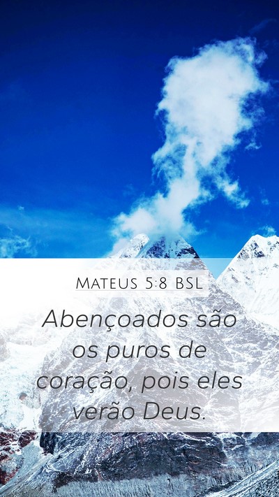 Mateus 5:8 BSL Bible Verse Image