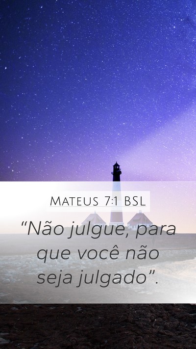 Mateus 7:1 BSL Bible Verse Image