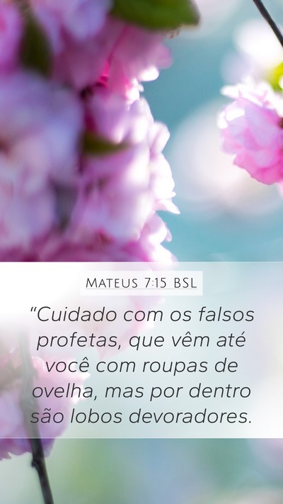 Mateus 7:15 BSL Bible Verse Image