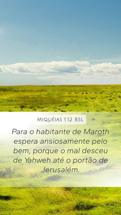 Miquéias 1:12 BSL Bible Verse Image