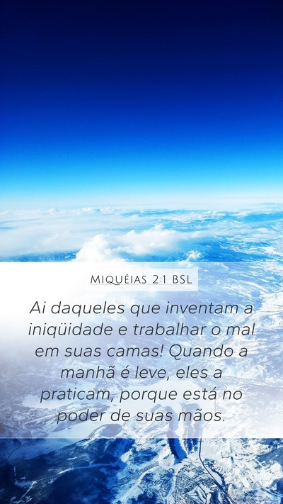 Miquéias 2:1 BSL Bible Verse Image