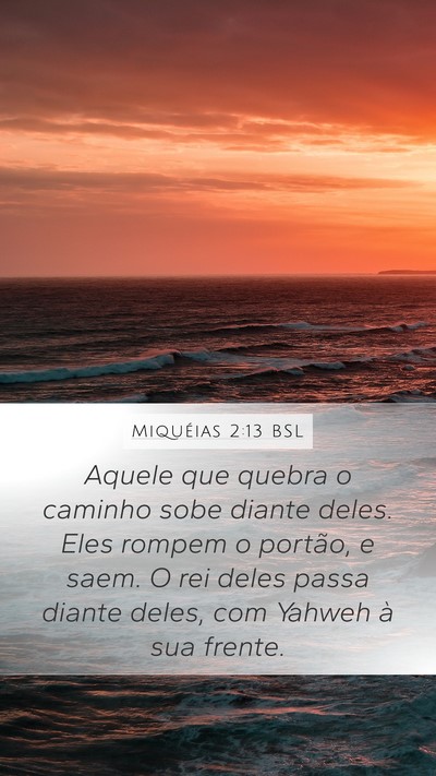 Miquéias 2:13 BSL Bible Verse Image