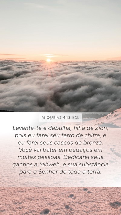 Miquéias 4:13 BSL Bible Verse Image