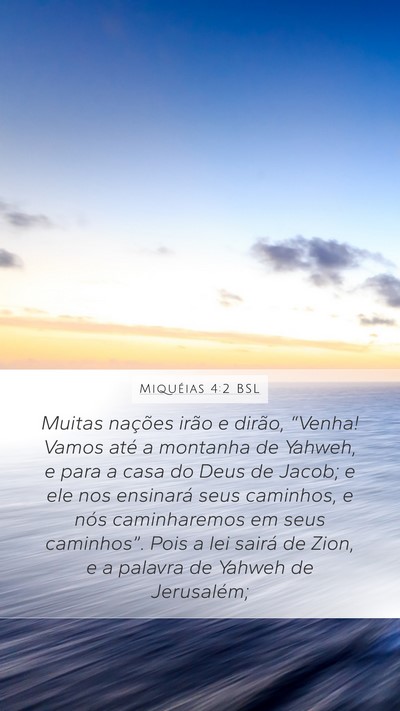 Miquéias 4:2 BSL Bible Verse Image
