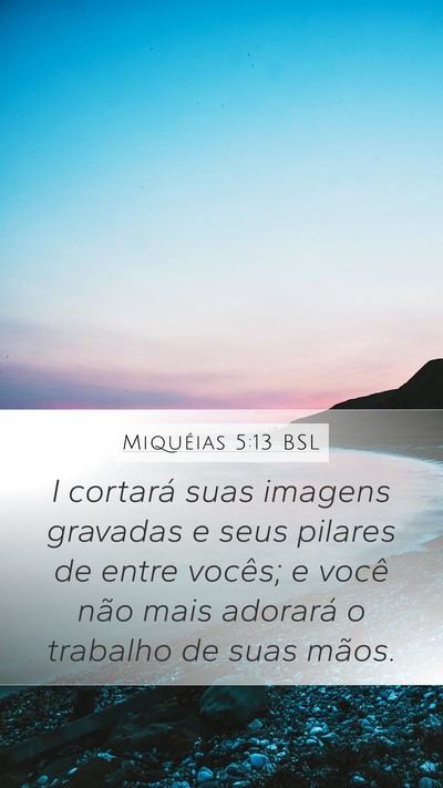 Miquéias 5:13 BSL Bible Verse Image