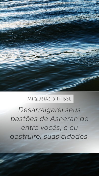 Miquéias 5:14 BSL Bible Verse Image