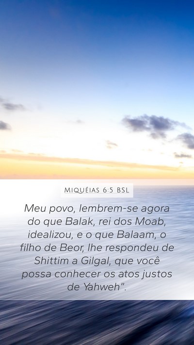 Miquéias 6:5 BSL Bible Verse Image